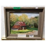 Original Oil Painted On Spot By Rose W Doster