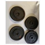 (2) Weider And (2) York 10 lbs Barbell Weights