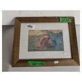 Original Print Of Chicken By Rose Doster