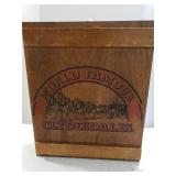 World Famous Clydesdales Wooden Organizer Box