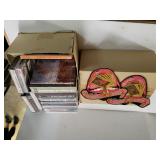Assorted CDs, Box Of Rolling Stones Keychains