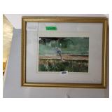 Looking For Lunch  Watercolor By Rose Doster