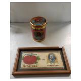 Tomato Advertisement And Dutch Masters Tin Can