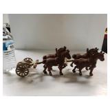 Cast Iron Horse And Chariot