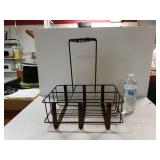 Vintage Metal Milk Crate