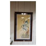 Framed Blue Herons Picture