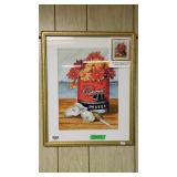 Framed Archival Giclee Print Tilghman Oyster Can