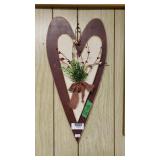 Primitive 2 Stacked Hearts Wall Decoration