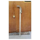 Brush Axe On Long Wooden Handle