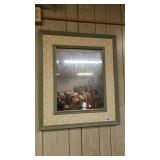 Wall Hanging Mirror With Vines Border