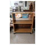 Entertainment Shelving Unit On Wheels