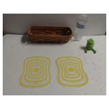 (2) Lemon Cutting Boards, Longaberger Organizer