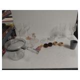 Napkin Rings, Stemware. Candle Holders, And Glass