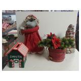 Decorative Mrs Claus, Decorative Basket With