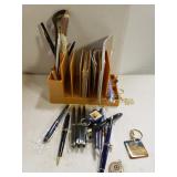 Letter Holder, Pens, Keychains & More