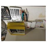 Calculators(7), Notepads, Pens