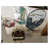 Light Up Christmas House, Snowman Welcome Sign &