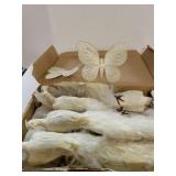 White doves & Butterfly Decoration