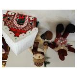 Needlepoint Christmas House, Snowman Candy Dish,