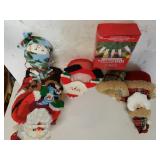 Needlepoint Snowman Door Stop, Candy Dish,