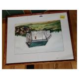 Dairy Farm Shed Watercolor by Rose Foster