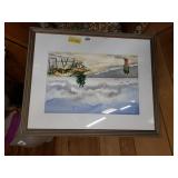 Broadkill Beach Watercolor By Rose Doster