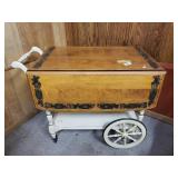 Ethan Allen Rolling Tea / Serving Cart Drop Leaf