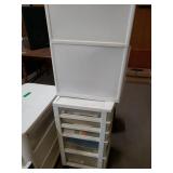 Plastic Storage Bins With Some Craft Supplies