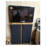 Sony Stereo Speakers & Samsung 32" Flat Screen TV