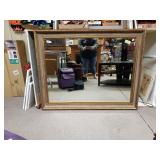Large Gold Tone Trim Mirror