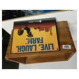 Wenoka Wooden Crate & Farm credit Sign