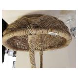 Large Grey Wicker Basket