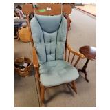 Green Cushioned Rocking Chair