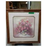 Roses In A Vase Framed Picture