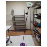 Purple Floor Lamp - Leaning