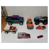 Toy Trucks, Motorcycle, And Car