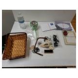 Christmas/Winter Envelopes, Candle, Basket, And