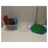 Plastic Containers With Assorted Lids