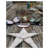 Wooden Decor- Star, Goose, Butterflies,  Rock A