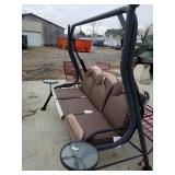 Outdoor Cushioned Swinging 3 Seater Chair