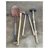 Outdoor hand tools: sledge hammers, lopper,