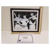 Autographed Photo Of Mickey Mantle, Ted Williams,