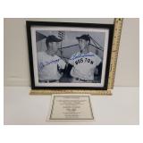 Autographed Photo Of Joe DiMaggio & Ted Williams
