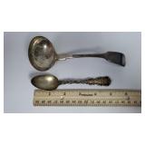 Small Soup Ladle & Baby Spoon - Both Marked