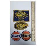 Vintage Patches - Gulf, GM Diesel, Detroit Diesel