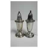 Sterling Silver Weighted Salt & Pepper Shakers -