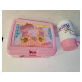 Plastic Pink Barbie Lunch Box & Thermos