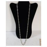 Marked 925 Sterling Loose Chain Necklace
