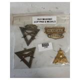 Old Masonic KOP Pins And Metals