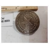 1858 Slave Plantation Police Badge